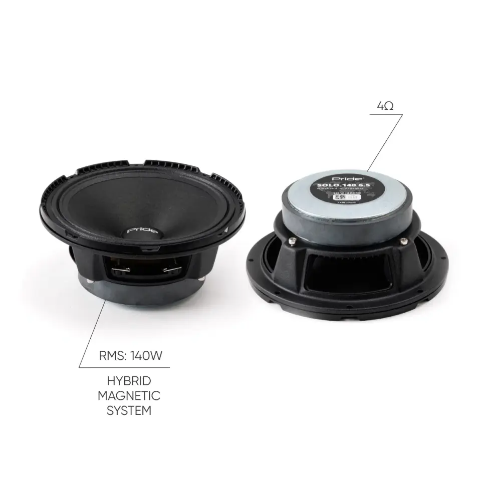 Pride Audio Solo 140 6.5 16 CM 140 RMS Midrange