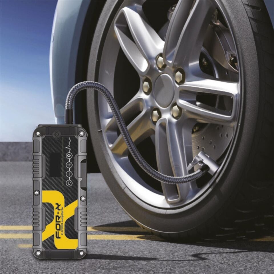 For-X X-12000A 12000 mAh 1600A Akü Takviye Cihazı ve Hava Kompresörü