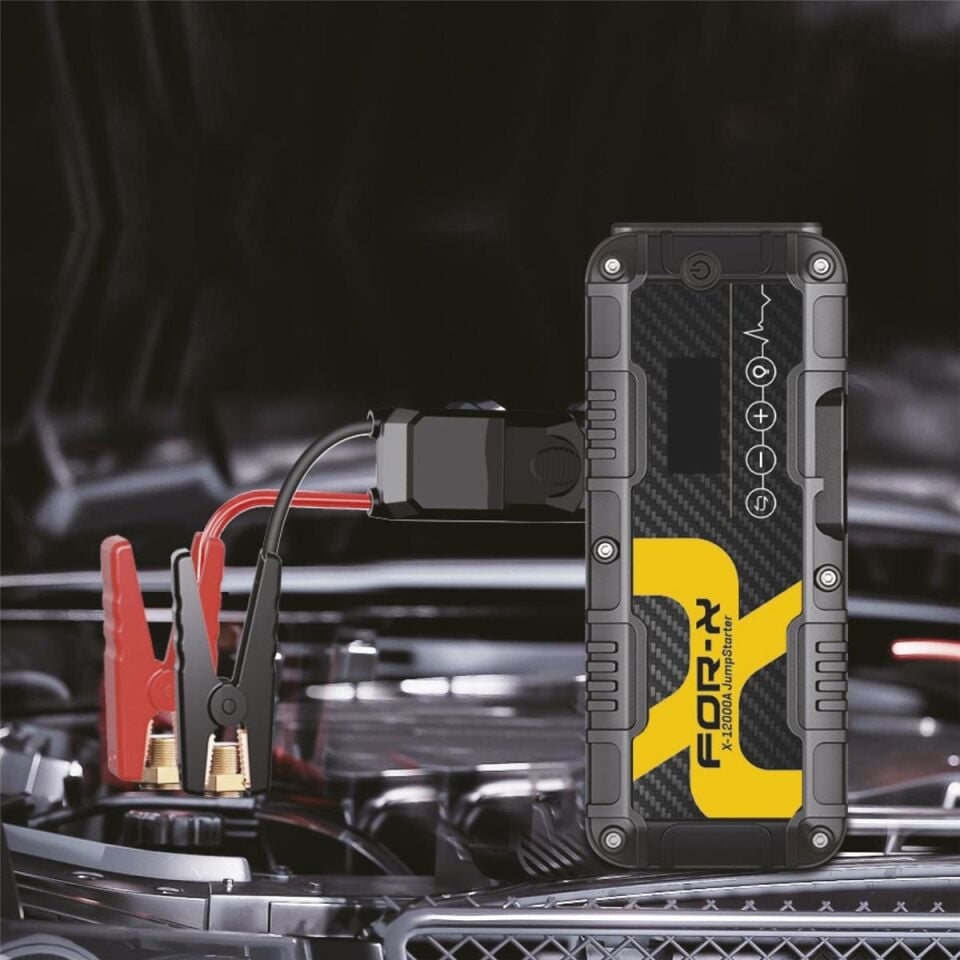 For-X X-12000A 12000 mAh 1600A Akü Takviye Cihazı ve Hava Kompresörü