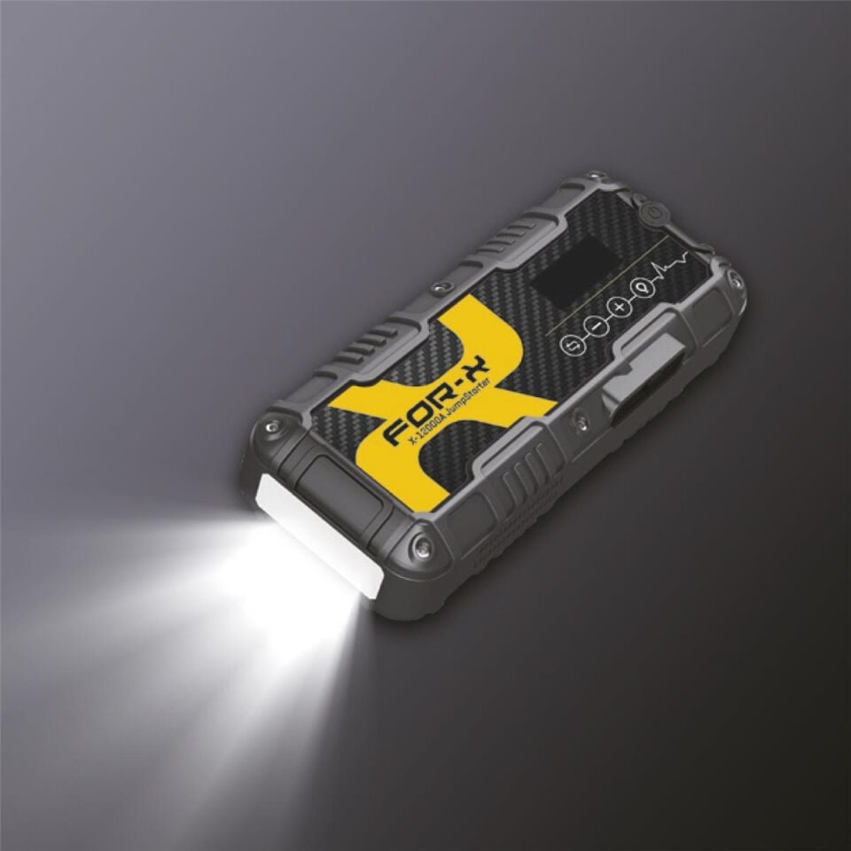 For-X X-12000A 12000 mAh 1600A Akü Takviye Cihazı ve Hava Kompresörü