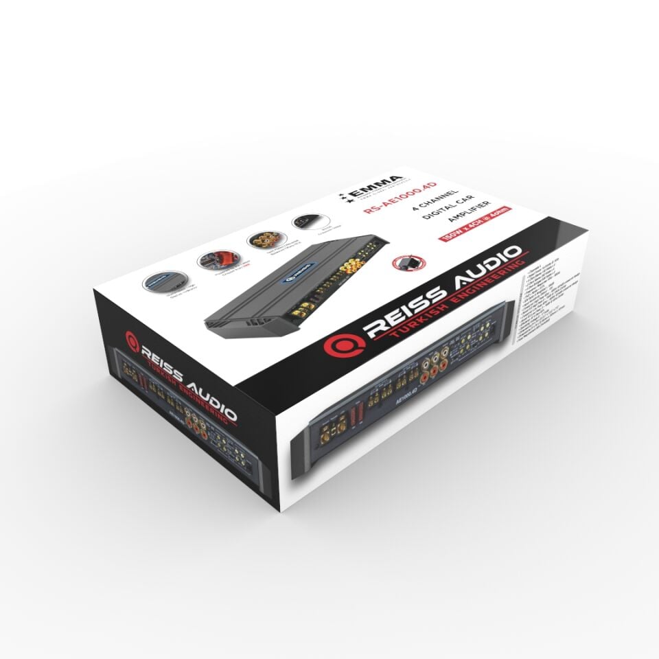 Reiss Audio RS-AE1000.4D 4 Kanal Digital Midrange Amfisi