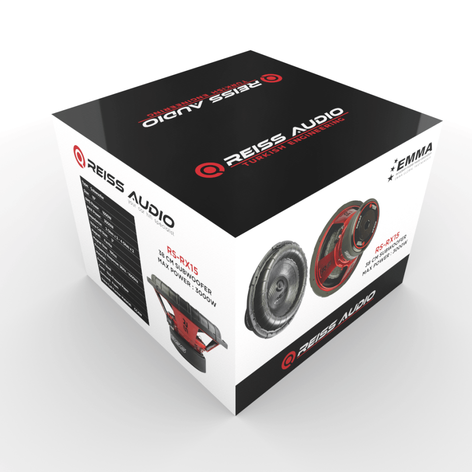 Reiss Audio RS-RX15 38 CM 1500 RMS Bass